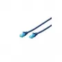 DIGITUS CAT 5e U/UTP patch kábel, RJ45, 0,5 m, žltý, PVC, pozlátené kontakty, Gigabit Ethernet DK-1512-005/Y