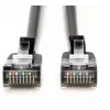 DIGITUS CAT 6A F/FTP Slim patch kábel, 5m, čierny, balenie 10 ks, LSZH