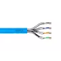 DIGITUS Cat6A inštalačný kábel U/FTP Dca AWG 23/1 LSOH 500m modrý rolka