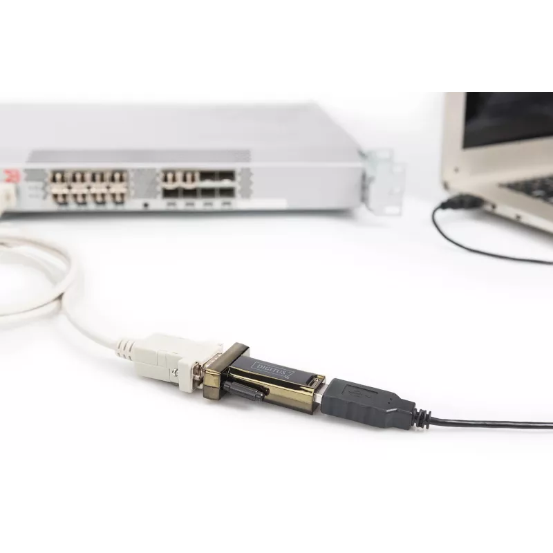 DIGITUS DA-70156 USB 2.0 na RS232 sériový adaptér, 1,5 m, čierny