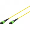 DIGITUS optický patch kábel MPO na MPO, OS2 Singlemode 9/125 µm, 12 vlákien, 5 m, LSZH, žltý DK-2966-05
