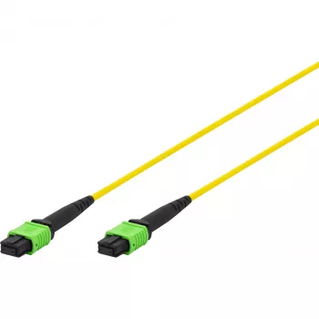 DIGITUS optický patch kábel MPO na MPO, OS2 Singlemode 9/125 µm, 12 vlákien, 5 m, LSZH, žltý DK-2966-05