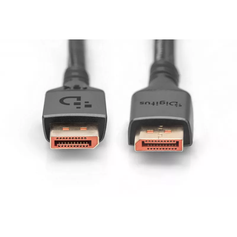 Digitus DisplayPort 2.1 prepojovací kábel, 16K, 80 Gbps, 2 m, Čierny