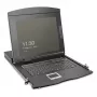 DIGITUS modulárna 19 inch HD LCD KVM konzola s 8-port HDMI KVM switch, touchpad, nemecké rozloženie klávesnice