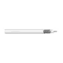 DIGITUS RG-6 koaxiálny kábel, 75 Ohm, dvojité tienenie (2x fólia + 77% pletenie), Eca, PVC, 100 m, biela