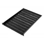 DIGITUS TN-19-550-1U-BK 19 palcová pevná racková polica, 1U, hĺbka 550 mm, nosnosť 25 kg, čierna
