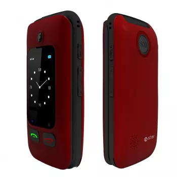 eSTAR Digni Flip Feature Phone, červený