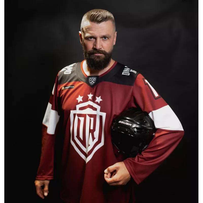 Dinamo Riga fan dres Dārziņš #16 červený XS