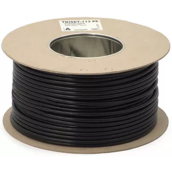 DIPOL TRISET-113 gélom plnený koaxiálny kábel 75 Ohm PE plášť trieda A 100 dB
