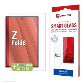 DISPLEX Smart Glass Samsung Galaxy Z Fold8 ochrana displeja - 9H tvrdené sklo, ultrajasné, bez bublín, Anti-Fingerprint