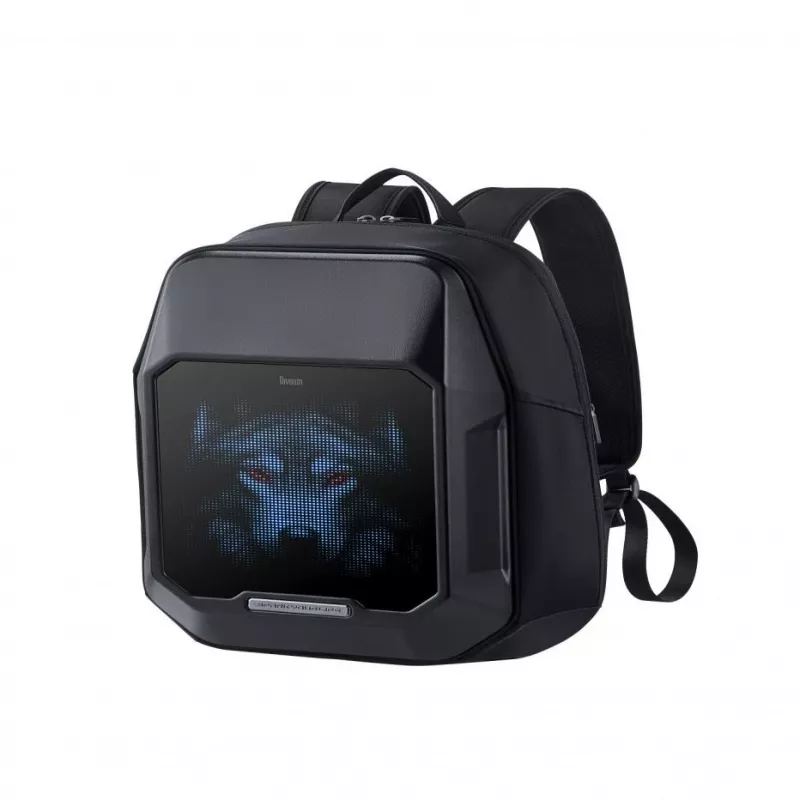 Divoom Cyber Bag Premium Weather Proof s LED pixel-art displejom a ovládaním cez aplikáciu čierna