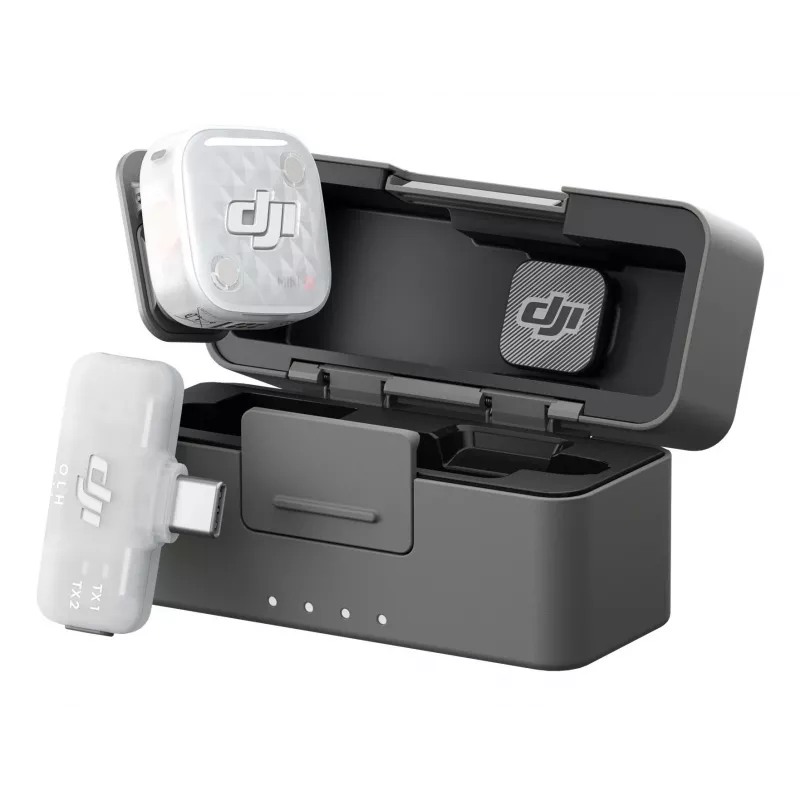 DJI Mic Mini 2S bezdrôtový mikrofónový systém (1 vysielač + 1 mobilný prijímač + nabíjacie puzdro)