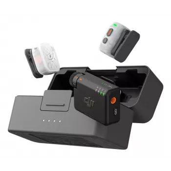 DJI Mic Mini 2S bezdrôtový mikrofónový systém (2 vysielače + 1 prijímač + nabíjacie puzdro)