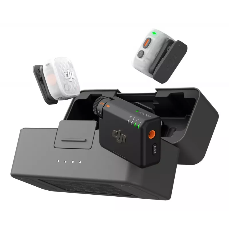 DJI Mic Mini 2S bezdrôtový mikrofónový systém (2 vysielače + 1 prijímač + nabíjacie puzdro)