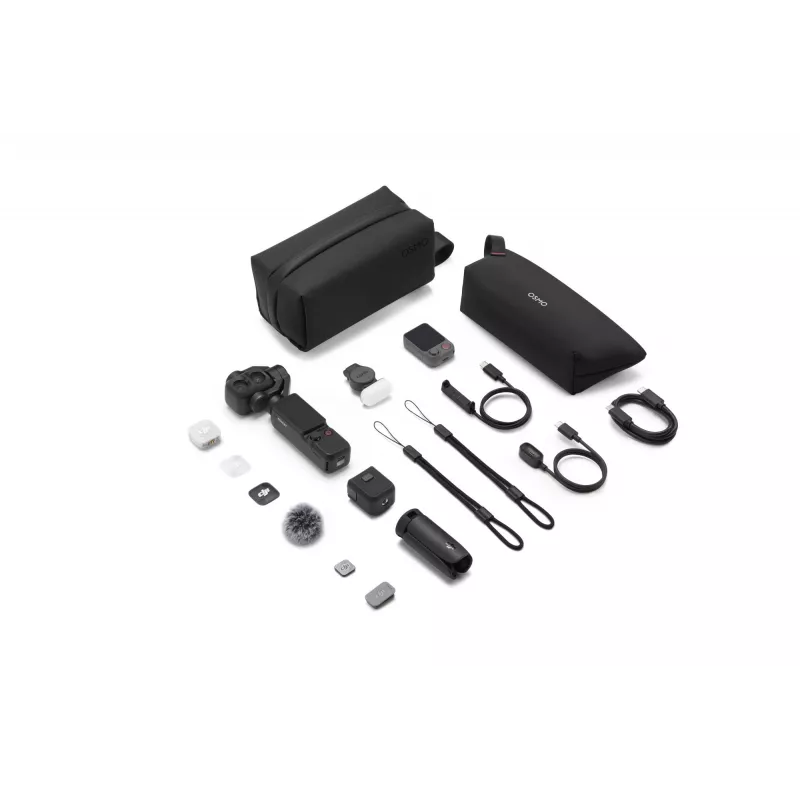 DJI Osmo Pocket 4P Vlog Combo 4K kamera, čierna