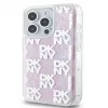DKNY Apple iPhone 15 Pro 6,1 palca hardcase Liquid Glitter Multilogo ružová