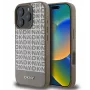 DKNY Apple iPhone 16 Pro Max PU kožené puzdro s opakujúcim sa vzorom a spodným pruhom, MagSafe, hnedá