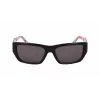 DKNY DK545S-002 dámske obdĺžnikové slnečné okuliare - čierny rám sivé gradientové sklo 56mm