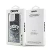 DKNY Liquid Glitter Big Logo puzdro pre iPhone 14/15/13 - čierna