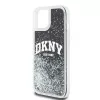 DKNY Liquid Glitter Big Logo puzdro pre iPhone 14/15/13 - čierna
