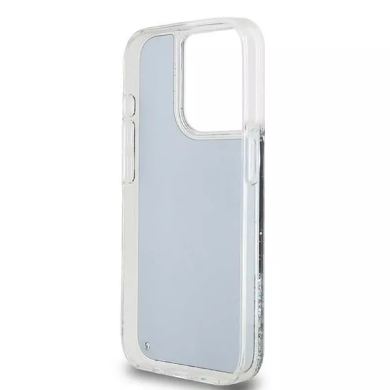 DKNY Liquid Glitter Big Logo iPhone 14 Pro puzdro - čierna