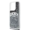DKNY Liquid Glitter Big Logo iPhone 14 Pro puzdro - čierna