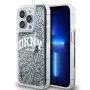 DKNY Liquid Glitter Big Logo iPhone 14 Pro puzdro - čierna