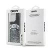 DKNY Liquid Glitter Big Logo iPhone 14 Pro Max puzdro - čierna