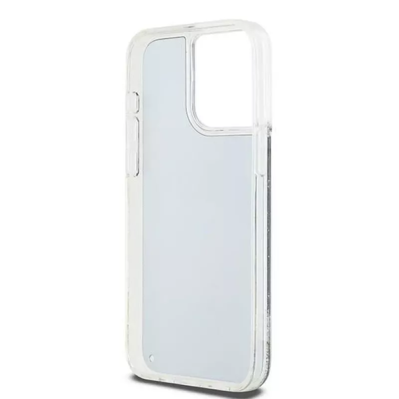 DKNY Liquid Glitter Big Logo iPhone 14 Pro Max puzdro - čierna