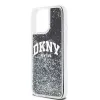 DKNY Liquid Glitter Big Logo iPhone 14 Pro Max puzdro - čierna