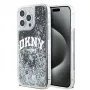 DKNY Liquid Glitter Big Logo iPhone 14 Pro Max puzdro - čierna