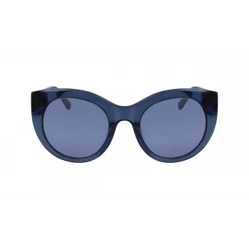 DKNY dámske slnečné okuliare butterfly DK517S-400 modrý acetát sivé gradientové sklo 52 mm