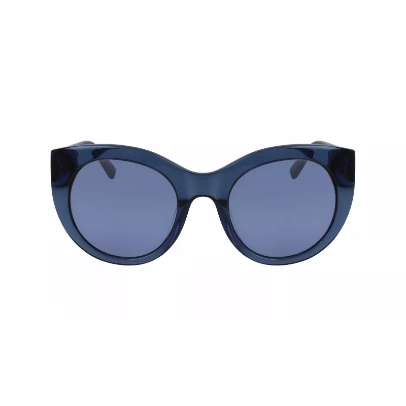 DKNY dámske slnečné okuliare butterfly DK517S-400 modrý acetát sivé gradientové sklo 52 mm
