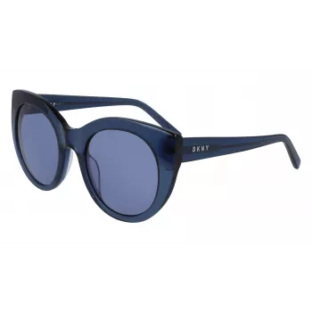 DKNY dámske slnečné okuliare butterfly DK517S-400 modrý acetát sivé gradientové sklo 52 mm