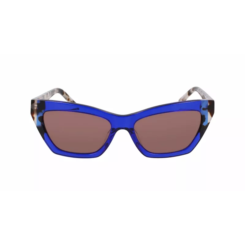 DKNY dámske slnečné okuliare DK547S5516425 - Havana acetátový rám, hnedé gradientové sklá, 55 mm