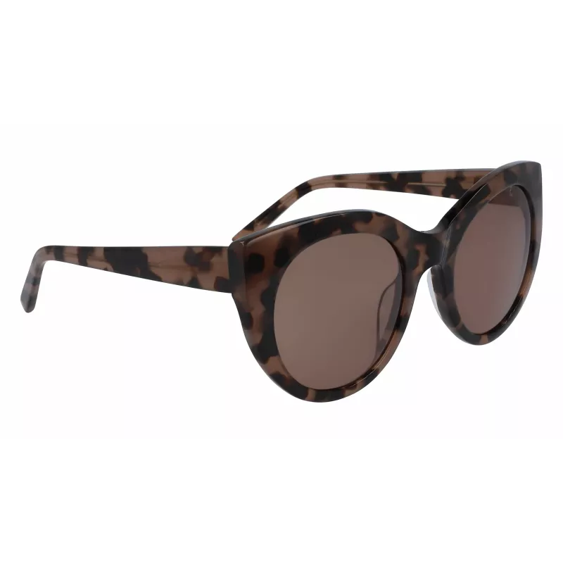DKNY dámske slnečné okuliare DK517S-230 Havana hnedé obdĺžnikové 52 mm