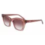 DKNY dámske slnečné okuliare DK541S-265 hnedé Havana hranatý acetátový rám s hnedými gradientovými polykarbonátovými šošovkami 51/21/140 mm
