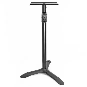 DNA PROFESSIONAL DNA MON 2 Stojan na štúdiové monitory pár - čierny, výškovo nastaviteľný 800-1300 mm, nosnosť 20 kg