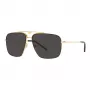 Dolce & Gabbana DG2264-02-87 slnečné okuliare pánske zlatý rám sivé sklá pilot 61mm