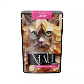 Dolina Noteci Mau Mus jahňacina s chia semienkami a mätou pre kastrované mačky 85g