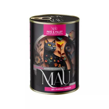 DOLINA NOTECI MAU paštéta a filety Sterilised hus s králikom a malinami - mokré krmivo pre mačky - 400g