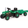 DOLU pedálový traktor s prívesom zelený (8053)