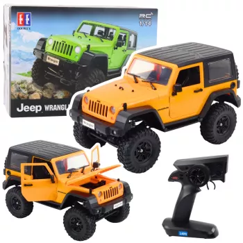 Double E RC Jeep Wrangler Rock Crawler oranžový 1:14 diaľkovo ovládané terénne vozidlo