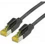 Draka Comteq Cat.6a 10m S/FTP patch kábel RJ-45 čierny