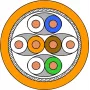 Draka UC900 HS23 Cat.7 S/FTP PiMF inštalačný kábel, 500 m, oranžová 1001036-00500DW