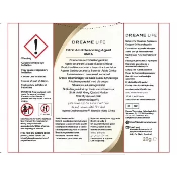 Dreame HNFA odvápňovací roztok pre N20 parný čistič – 12 x 20g vrecúšok (kyselina citrónová)