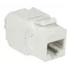 DS-IT CAT6a UTP Keystone sieťová zásuvka - bez nástroja - biela (DS-KC-UTP6A-TL-W)