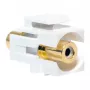 DS-IT Keystone prázdne puzdro povrchová zásuvka, 1-port, čistá biela (DS-KC-MB1)