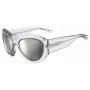 DSQUARED2 D2-0072-S-900 pánske hranaté acetátové slnečné okuliare - čierny rám, sivé sklá, 59 mm