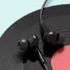 DUDAO Hi-Fi X3C+ káblové in-ear slúchadlá s mikrofónom, 1,2 m, čierne